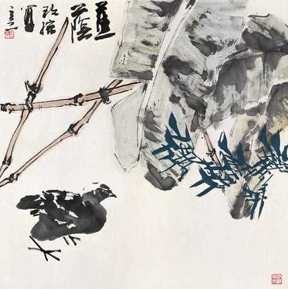 郭玫孮 蕉荫 镜心